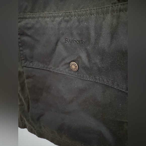Barbour Croxdale Waxed Cotton Jacket in archive olive size 8 - Picture 5 of 10